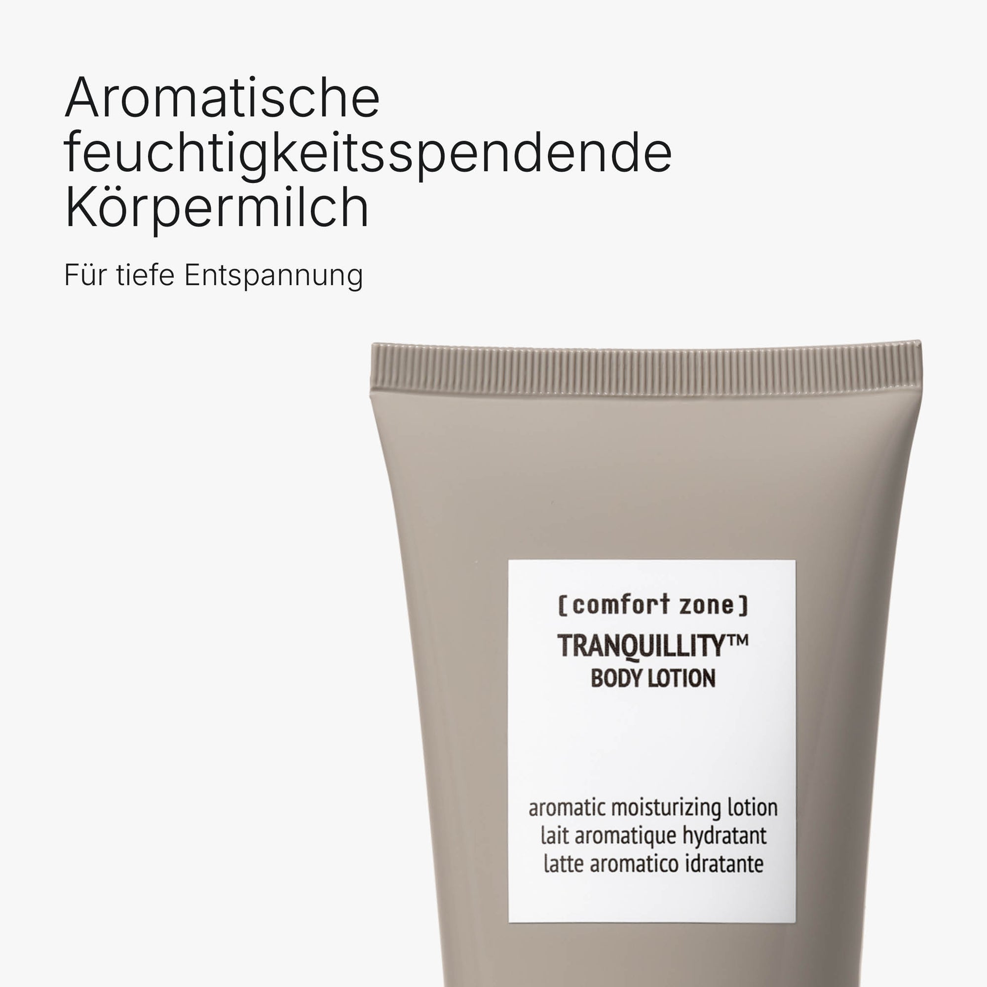 Comfort Zone: Tranquillity™ Body Lotion  Aromatische, feuchtigkeitsspendende Körpermilch  Verpackung-4
