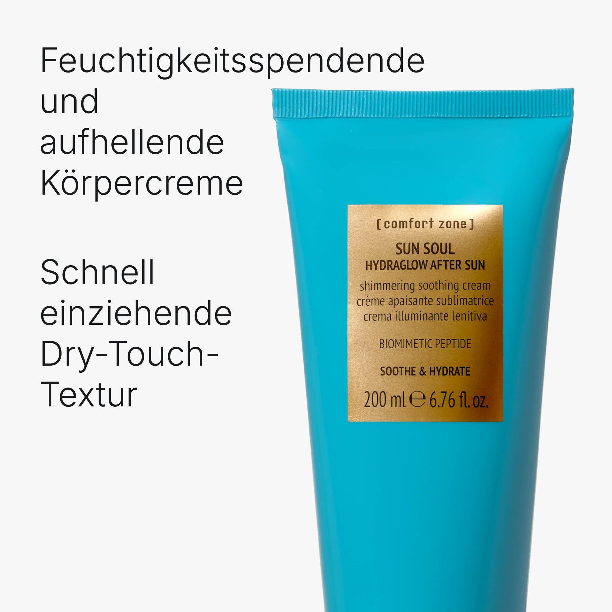 Comfort Zone: Sun Soul Hydraglow After Sun Beruhigende Creme mit schimmernden Puderpartikeln Verpackung-4
