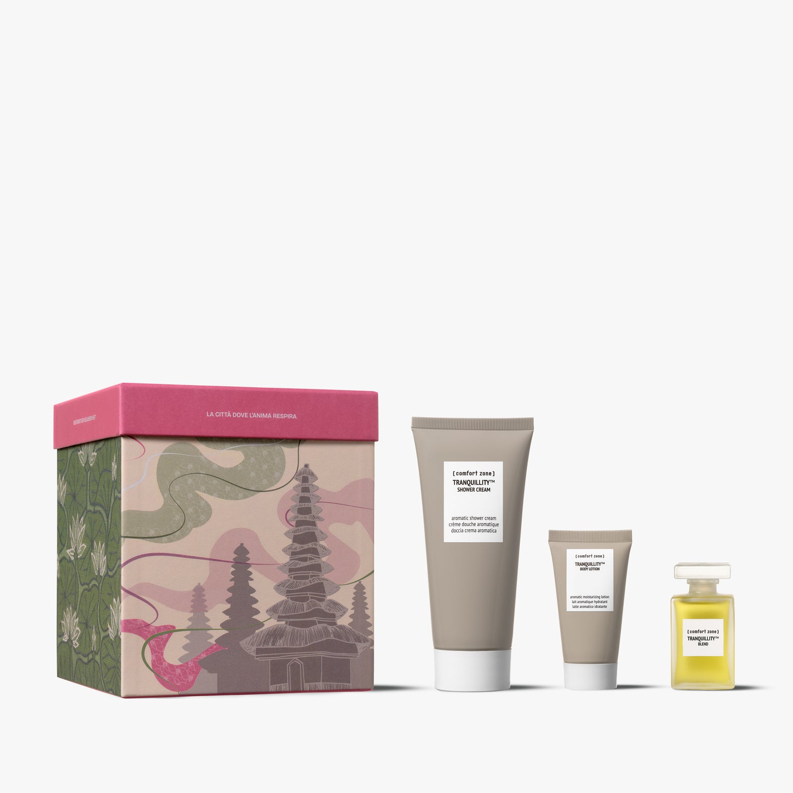 Comfort Zone: Kit The City Of Serenity Feuchtigkeitsspendendes Aroma-Pflegeset für den Körper -8004608529606
